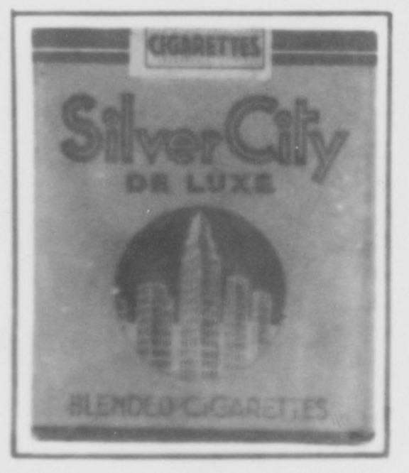 Pakje cigaretten "Silver City" (uit dagboek Jan)