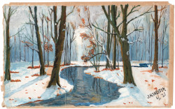 1922-11-06 - Winterbos met sneeuw